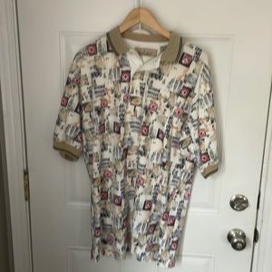 Vintage Desert Classic Funk Patterned Polo